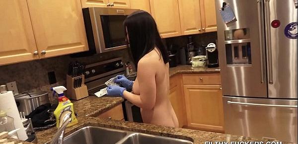  Big Tits Nude Maid Mina Moon - Housekeeping Hottie Paid Xtra To Clean Naked - Sexy Asian Goddess HD